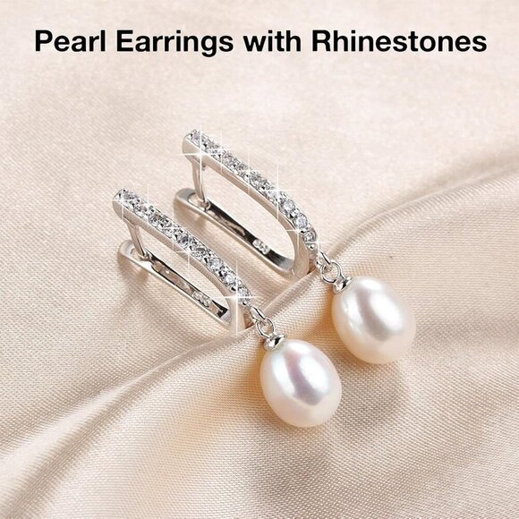 Timeless Freshwater Pearl Pendant Necklace & Earrings Set for Weddings and Gifts - Picture 5 of 7